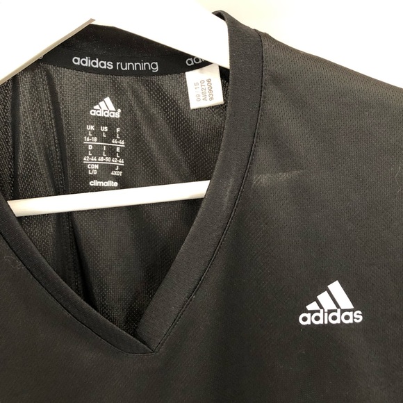 ADIDAS Black Running Climalite Shirt Large - Picture 7 of 9